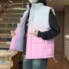 Autumn Stand-up Collar Vest Men's and Women's Warm and Versatile Casual Jacket Vest Sleeveless Cotton Vest