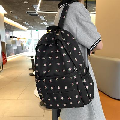 Girls Backpack Printed Junior Senior High School Student Schoolbag Handbag
