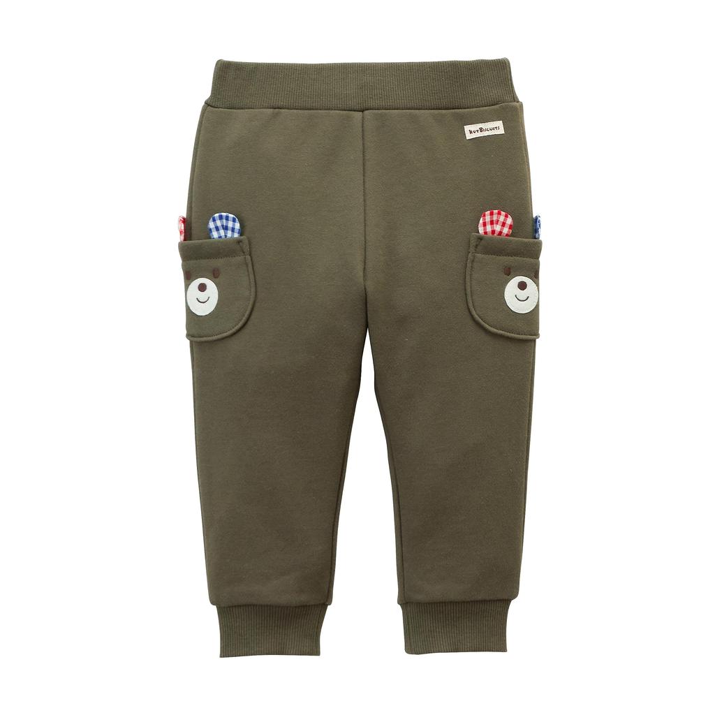 MIKIHOUSE HOT BISCUITS Pants, Boys and Girls, Khaki, Size 80cm, 73-3210-497
