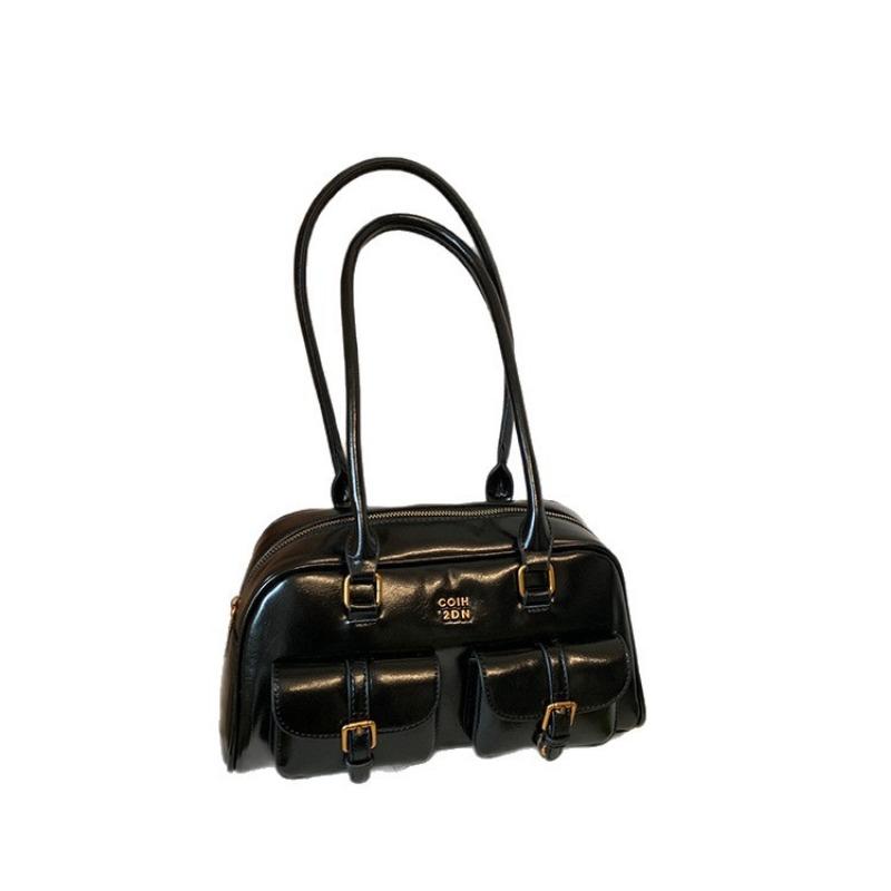 New Pillow Bag Autumn Vintage Maillard Niche Underarm Bag Female Bowling Ladies Underarm Bag