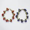 Trendy Plant Leaf Beads Pendant Bracelet Cranberry Leaves Bracelet Bangle Decor