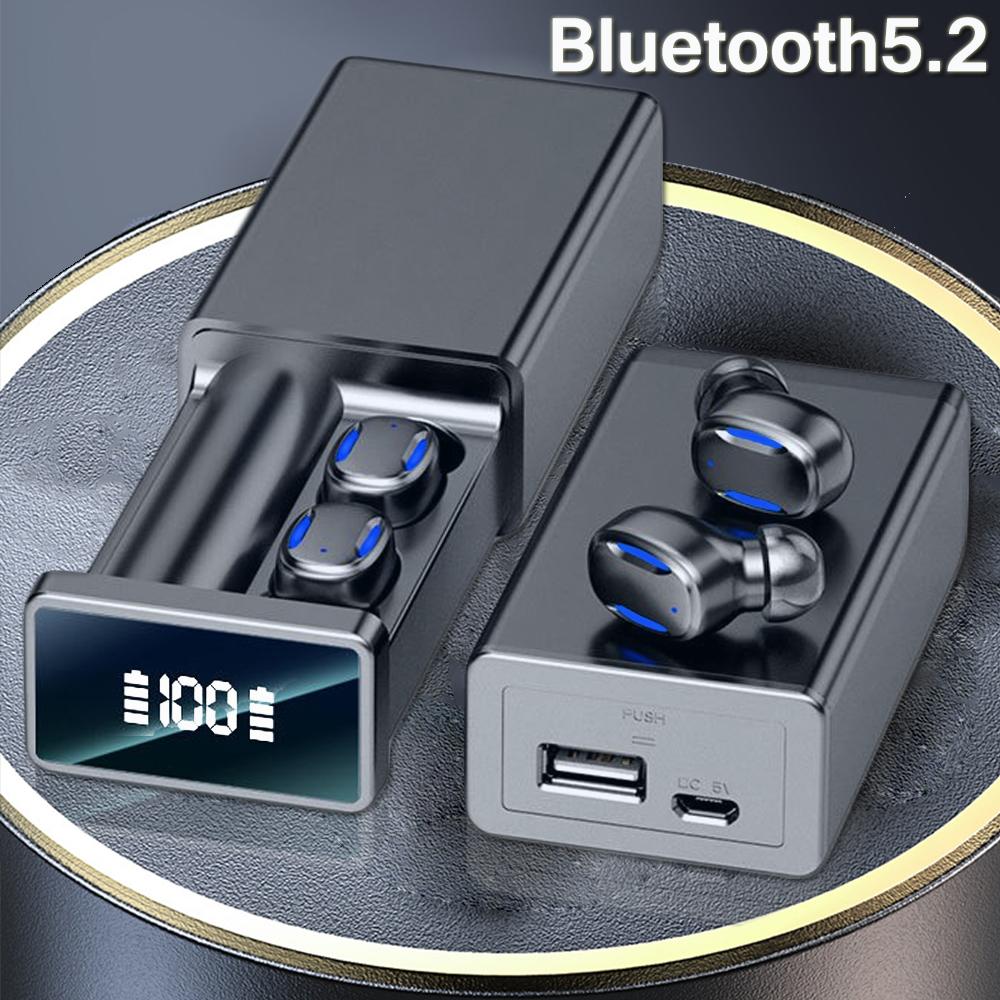 TWS Cuffie wireless Bluetooth 5.2 Auricolari Riduzione del rumore Auricolari  sportivi Auricolari con microfono 2200mah Scatola di ricarica per  smartphone acquista in modo economico — spedizione gratuita, recensioni  reali con foto — Joom