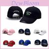 Chapeau de Baseball Golf de Luxe à Sangle Réglable en Cuir PU Avec Broderie Fine Par Lacosate