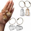 1PC Cat Fur Memorial Charm Resin Keepsake Capsule for Pet Hair Portable Keychain Pendant for Hair Rainbow Bridge Pendant