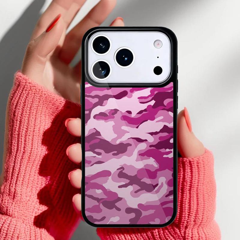 Camouflage Camo soft Phone Case for iPhone 17 16 15 14 13 Pro Max Back Cover for 12 11 Pro Coque