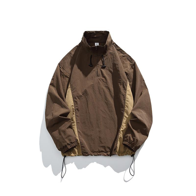 

Американские куртки для мужчин на весну и осень. Новые модные брендовые ветрозащитные куртки. Свободные спортивные топы с воротником-стойкой для мужчин. 4XL