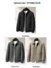Men's Winter Ribbed Collar Cotton Mulberry Silk Jacket - Business Casual Outerwear
