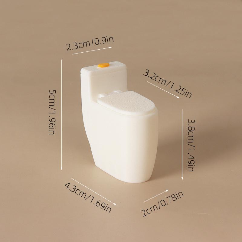 

1/12 Dollhouse Miniature Toilet Model Dollhouse Bathroom Furniture Ornament Micro Scene Decoration Pretend Play Toys