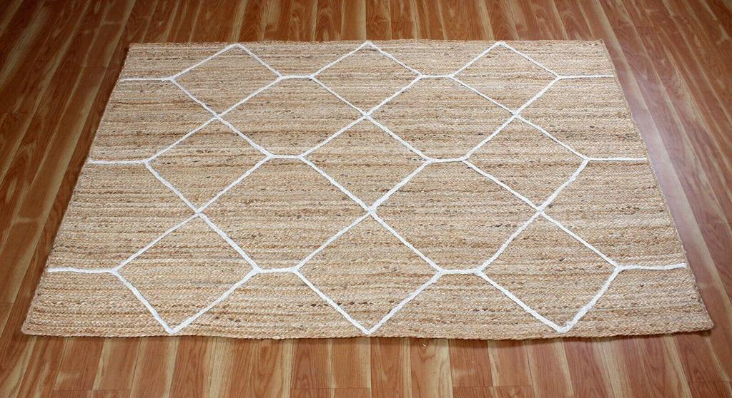 Jute Round Rug Handmade Natural Rug for Any Space Look Rustik Decor For Any Space Area