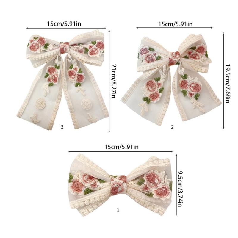 Bows Elegant Hair Clip 2000s Style Accessories Sweet Balletcore Hairpin Women