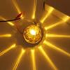 1 Pair Amber Watermelon Light Glass Kit Clear Lens With 1156 LED Bulb Incandescent Lamp For Truck Camper RV Side Lights
