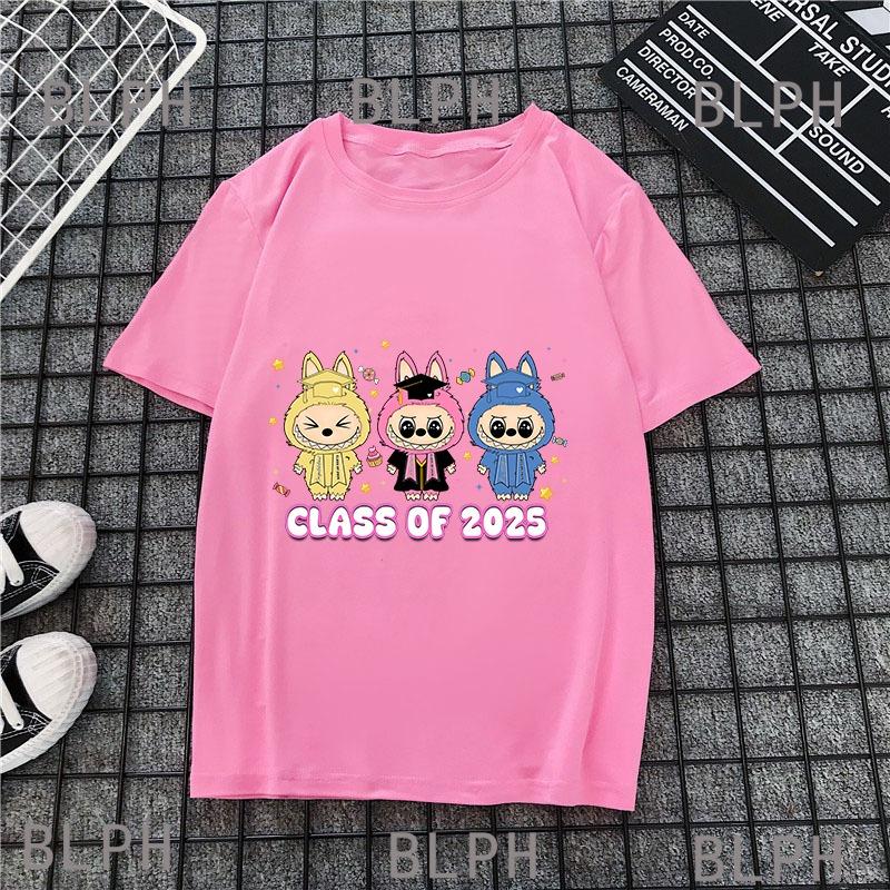 Labou Printed Cotton Children's T-shirt Parent-child Clothing For Men And Girls, Summer Short-sleeved Shirt, Family Clothing Set