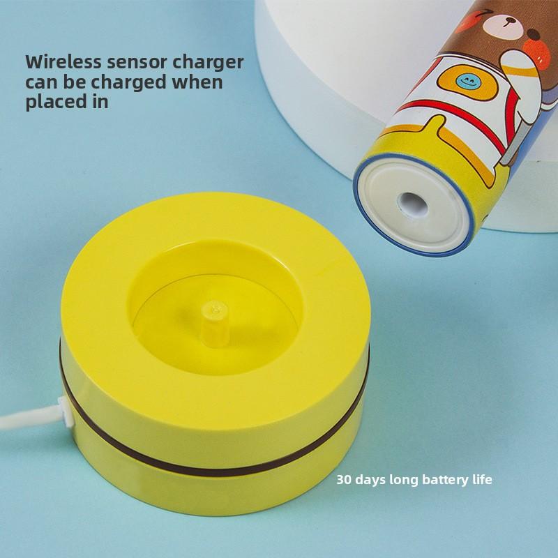 Children's Sonic Electric Toothbrush Gift Boxcase DuPont Brushes Head Induction Charging Seat Waterresistant UV Pattern