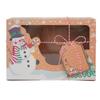 Christmas Candy Cookies Boxes Kraft Paper Gift Box Food Bakery Treat Boxes with Clear Window Navidad Decor Xmas Gift Bag Noel