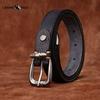 Personality All-match Retro Concave Leather Belt Women's First Layer Cowhide Casual Pin Buckle Belt