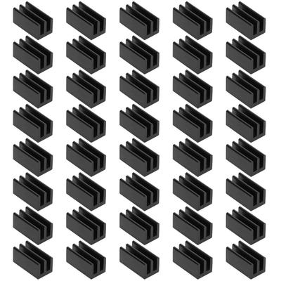 40 Stück Aluminium Kühlkörper Kühler Chip Kühlrippe für Leiterplattenchip 8,5x8x16mm
