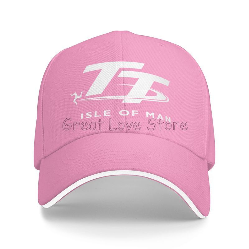 Isle of Man TT Races Motorcycle Print Baseball Cap Vintage Sandwich Bucket Caps Unisex Adjustable Snapback Cap Dad Hat Golf Hats