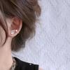 2024 Gold Ear Bone Studs for Women: 925 Silver Needle, Screw Buckle, Sleep-Friendly Piercing Earrings