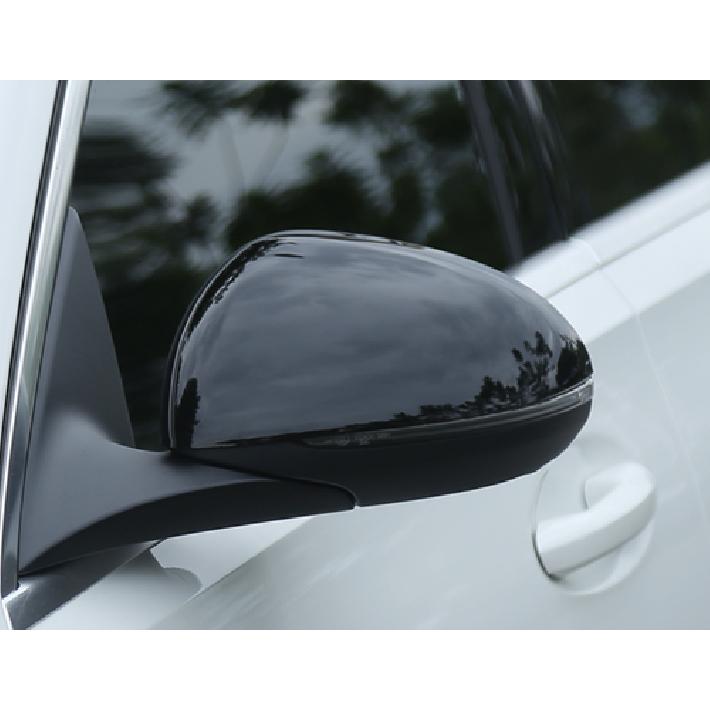 Black Rearview Mirror Cover Trim For -2025 Mercedes Benz C Class Sedan W206