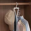 Wall Mounted V Shaped Hanger Rotatable Hat Rack New Multi Hook Organizer  for Wardrobe