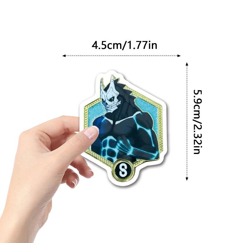 57pcs Animation Kaiju No. 8 Graffiti Stickers Decals Suitcase Laptop Computer Guitar Decoration DIY Kids Classics Toy