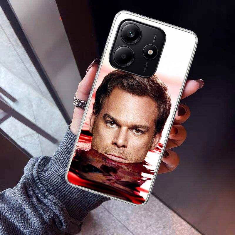 TV Show Dexter Morgan Phone Case For Xiaomi Redmi Note 10 11 12 13 14 15 Pro Plus 11S 12S 14S 11T 11E 10S Soft TPU Back Cover Re
