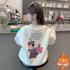 2025 Korean-Style Girls' Cartoon Bear Hoodie: Stylish Autumn/Winter Velvet Top