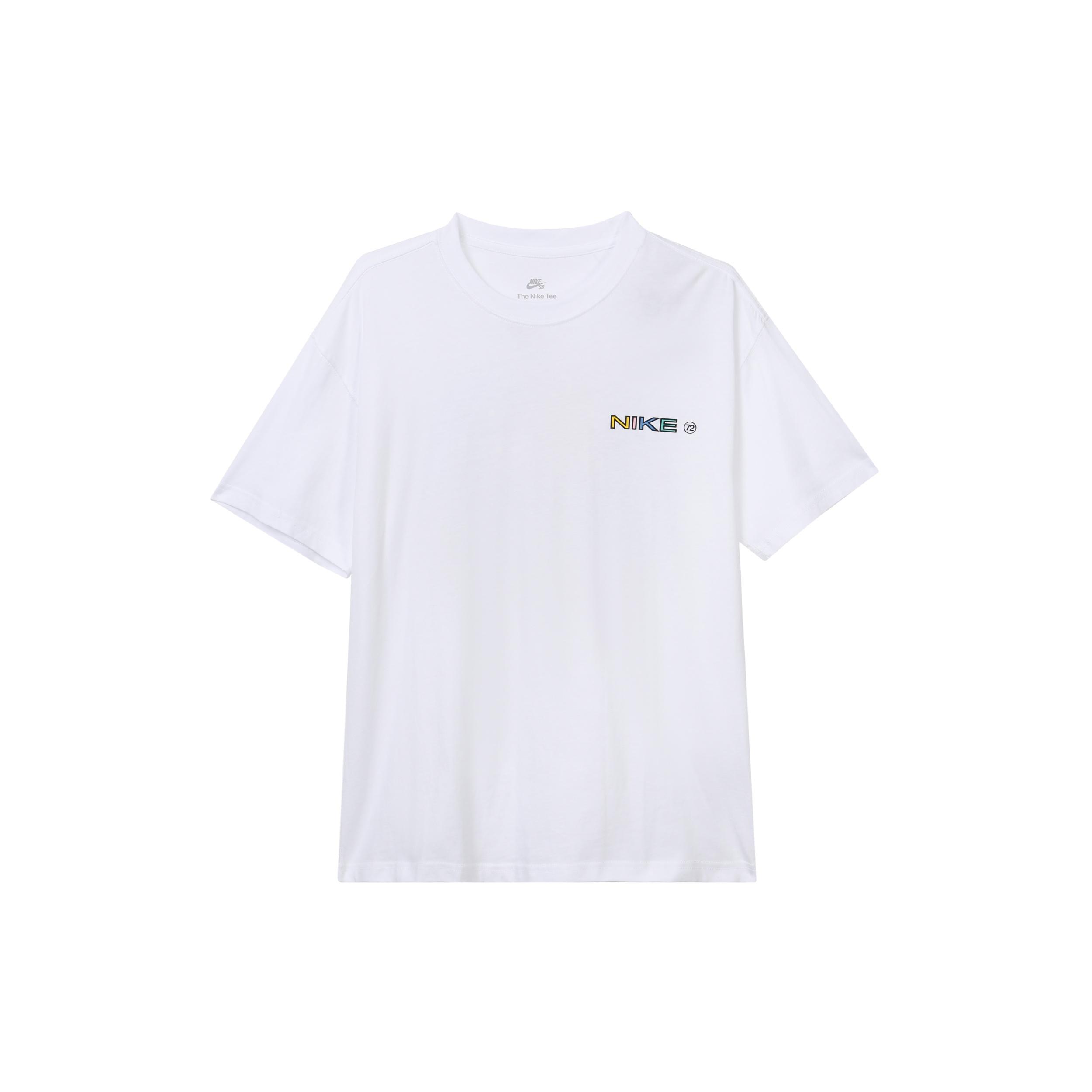 Men s Nike SB Skateboard Cartoon Printing Straight Casual Short Sleeve White T-Shirt DR7762-100 XL