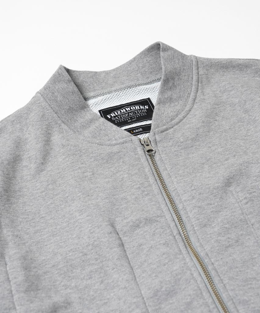 Frizmworks Heavyweight Sweat Zip Up Cardigan _ Gray