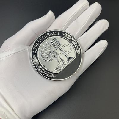 Stříbrný znak pro AMG Samolepka Kov 57mm Samolepka na kapotu AMG Samolepka na blatník AMG Znak na okna Pro Mercedes-Benz GLC GLA A/B/C/E/S