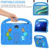 For Honor Pad 9 Kickstand Case Cartoon Design Anti-Drop EVA+PC Tablet Cover with Strap for Kids