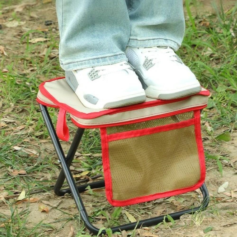 Wear-resistant Camping Folding Stool Strong Load-bearing Folding Handbag Stool Camping