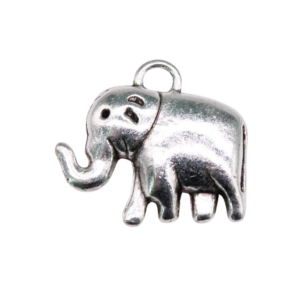 Antique Style Elephant Charms Metal Animal Pendants For DIY Jewelry Keychain Bag Accessories