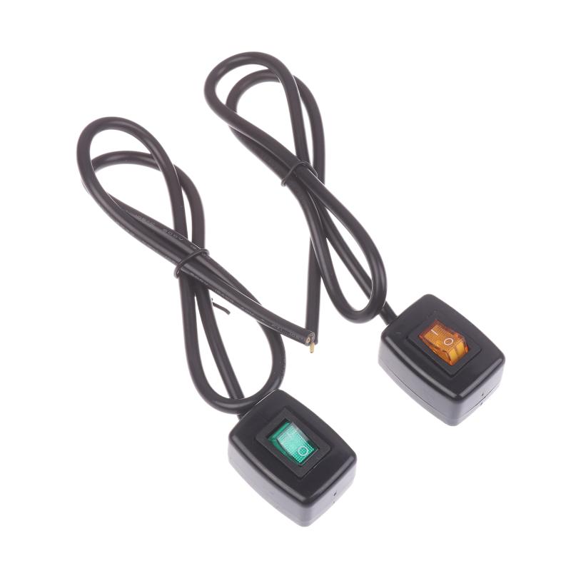 Paste Type Switch Car Push Button Switch With Led Light On/Off Dc12V/10A 24V/5A Diy Car Switch Spst Rocker Switch With Cable