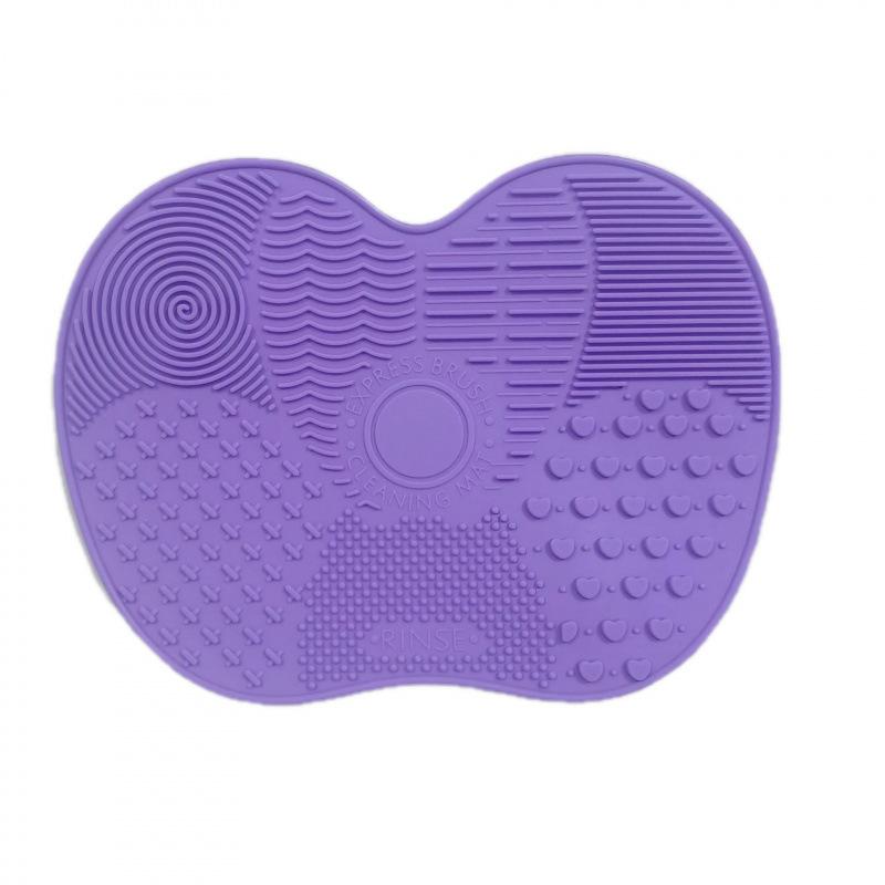 

1PC Silicone Apple-Shaped Makeup Brush Cleaner Pad With Suction Cup For Effective Cosmetic Tool Cleaning