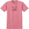 Krooked Skateboards Shirt El Perro Pink/Black