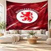 Middlesbrough FC Wandteppich, Weiches Stoff-Wandbehang, Dekorative Kulisse Für Schlafzimmer Heimwandkunst