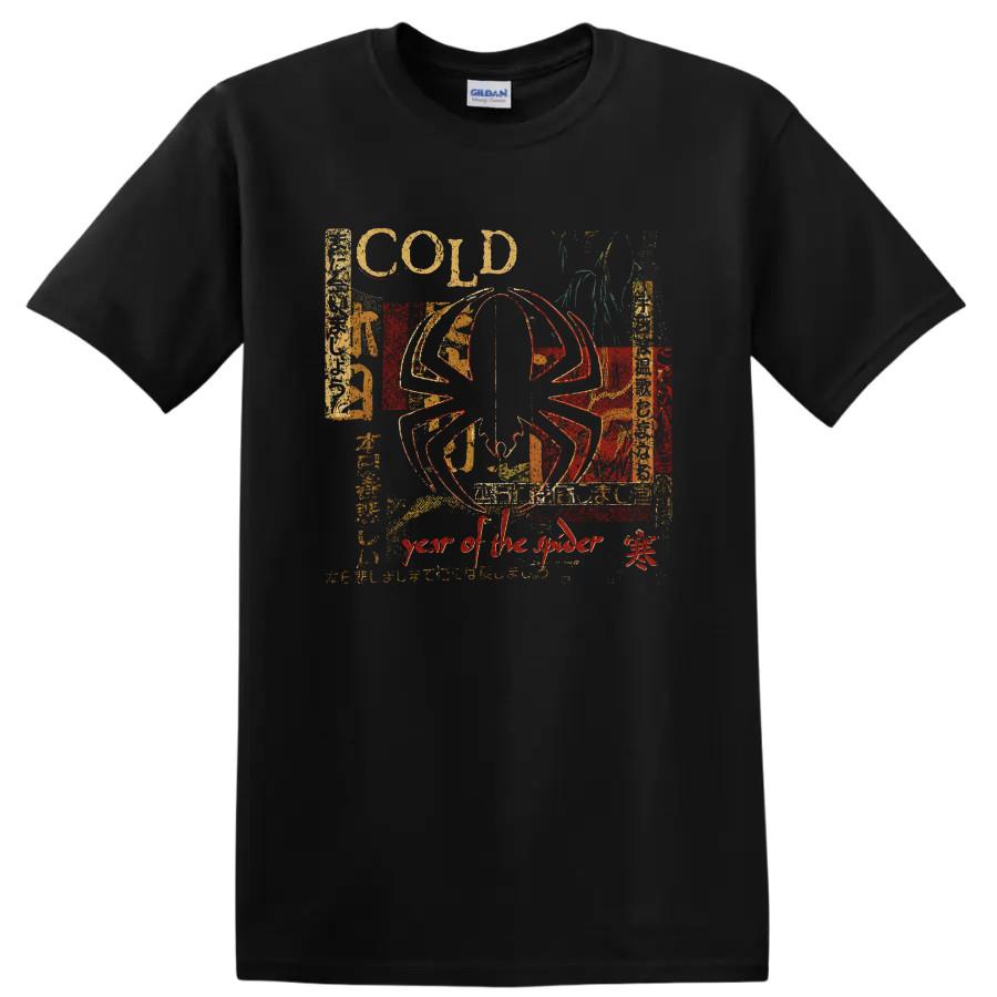 Cold Year Of The Spider Rock Band Graphic T Shirt Distressed Album Art Print Tee