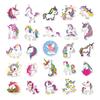 50 Unicorn All Ages Stickers, Cute Rainbow Horse Mix And Match Graffiti Suitcase Notebook Stickers