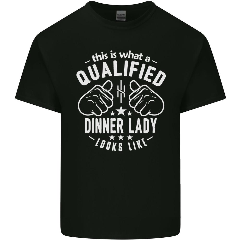 A Qualified Dinner Lady Looks Like Mens Light Cotton T-Shirt Unisex T-Shirt S