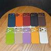 For iPhone 17 Pro Case Precise Cutouts Textured PU Leather Coated PC + TPU Phone Cover