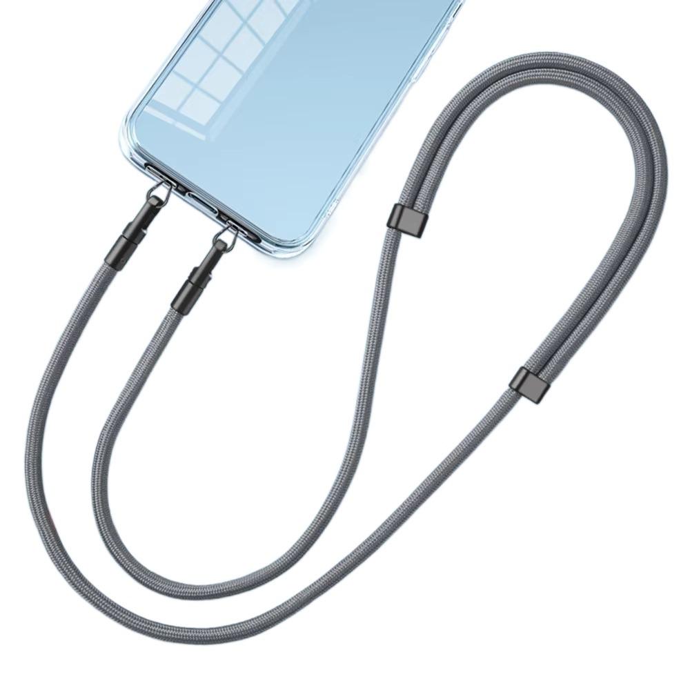 

Регулируемый ремешок-кроссбоди для телефона, ремешки для телефона на шею с двойной пряжкой, подвеска для чехла телефона серый