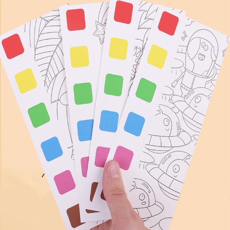 Kids Watercolor Art Sketching Book with Built in Paint and Art Brush For Childrens Beginner Artists Travel Drawing