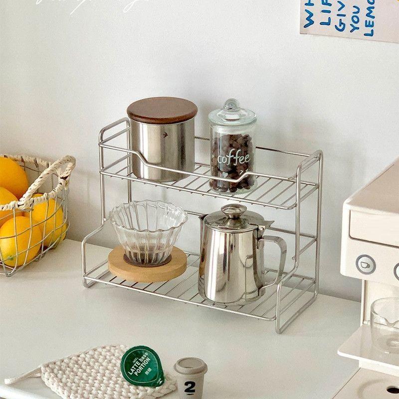 Keuken Aanrecht Opbergrek Kruidenrek Veelzijdige IJzerdraad Opbergmand Voor Badkamer Toiletartikelen Beker Organizer Rekken