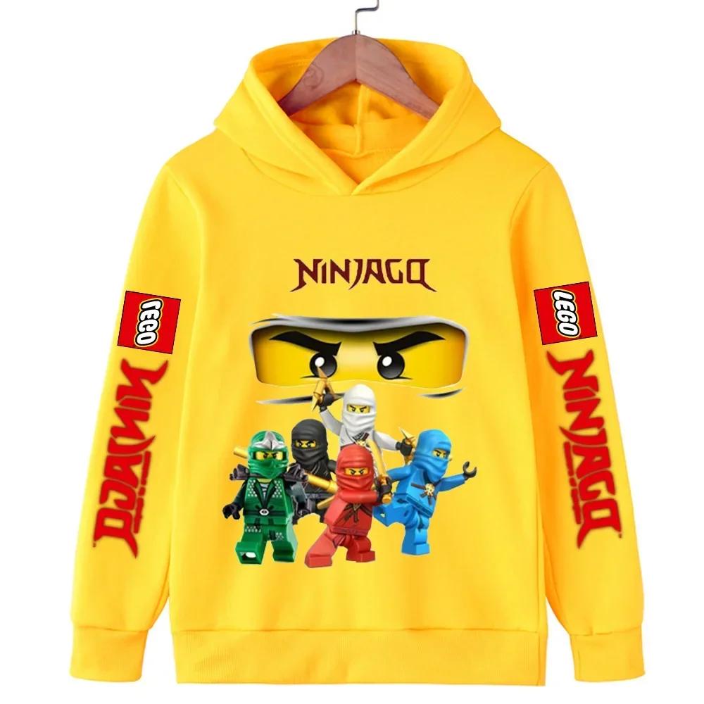 

Lego Мультяшні Толстовки з Капюшоном для Дітей, Повсякденна Спортивна Толстовка, Одяг для Хлопчика, Дитини, Маленької Дівчинки, Пуловер 140