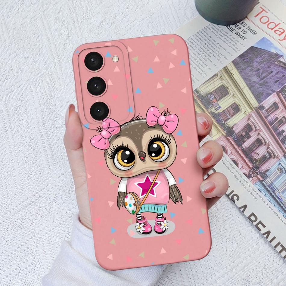 For Samsung S23 Ultra Plus FE Phone Cases Fashion Camera Protection Original Soft Liquid Silicone Cover For Samsung S 23 Shell