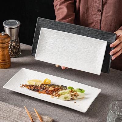 Japon seramik suşi tabağı Yaratıcı dikdörtgen tabak Kahvaltı Tatlı tabağı Sashimi restoran sofra takımı