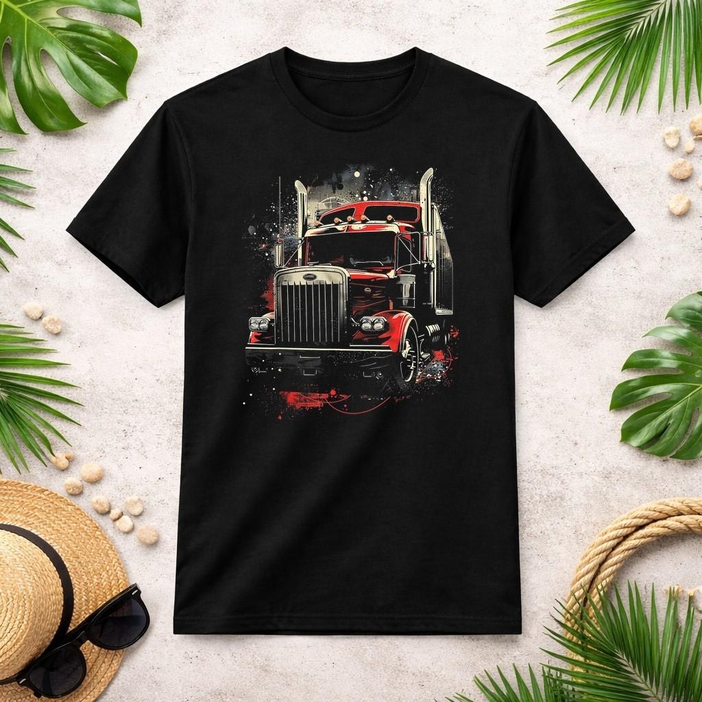 Vintage 18-Wheeler Truck T-Shirt S