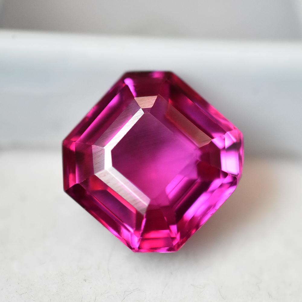 A++ Quality Natural Pink Tourmaline 8.50 Ct Certified Square Cut gemstone