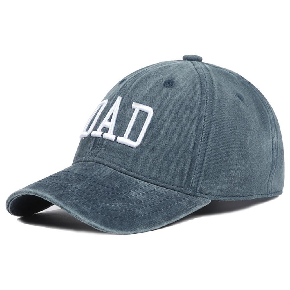Retro DAD MOM Embroidery Baseball Cap Washed Cotton Adjustable Couple Cap Baseball Hats For Man Women